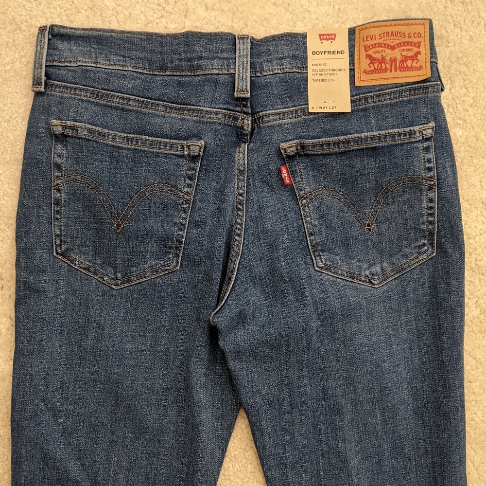 NWT Levi's Boyfriend jeans size 4 27W - Picture 6 of 8
